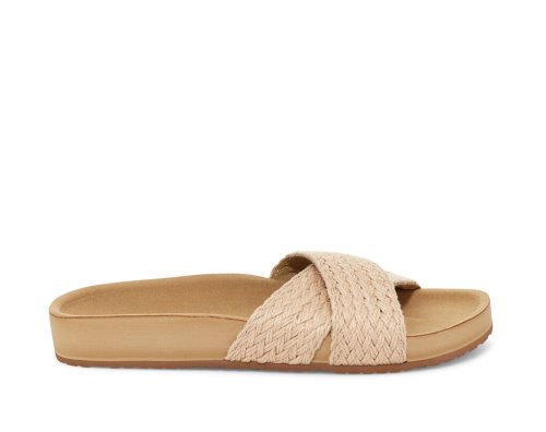 Sandale Sanuk She Cruzy Jute Vegan Slide Femme - Kaki ONUEKD864